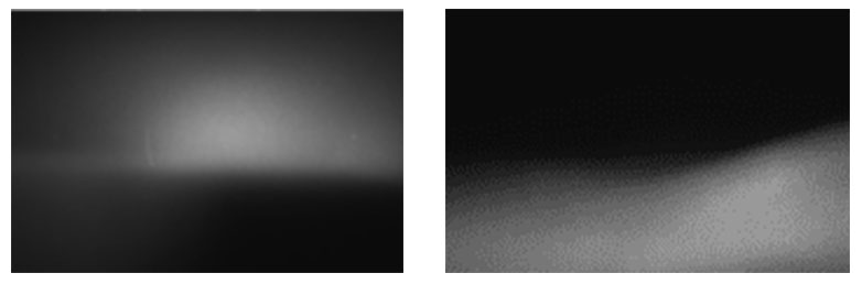 Input-Bilder für den KI-Algorithmus. links: Fernlicht, rechts: Abblendlicht  || ©Velomat Group