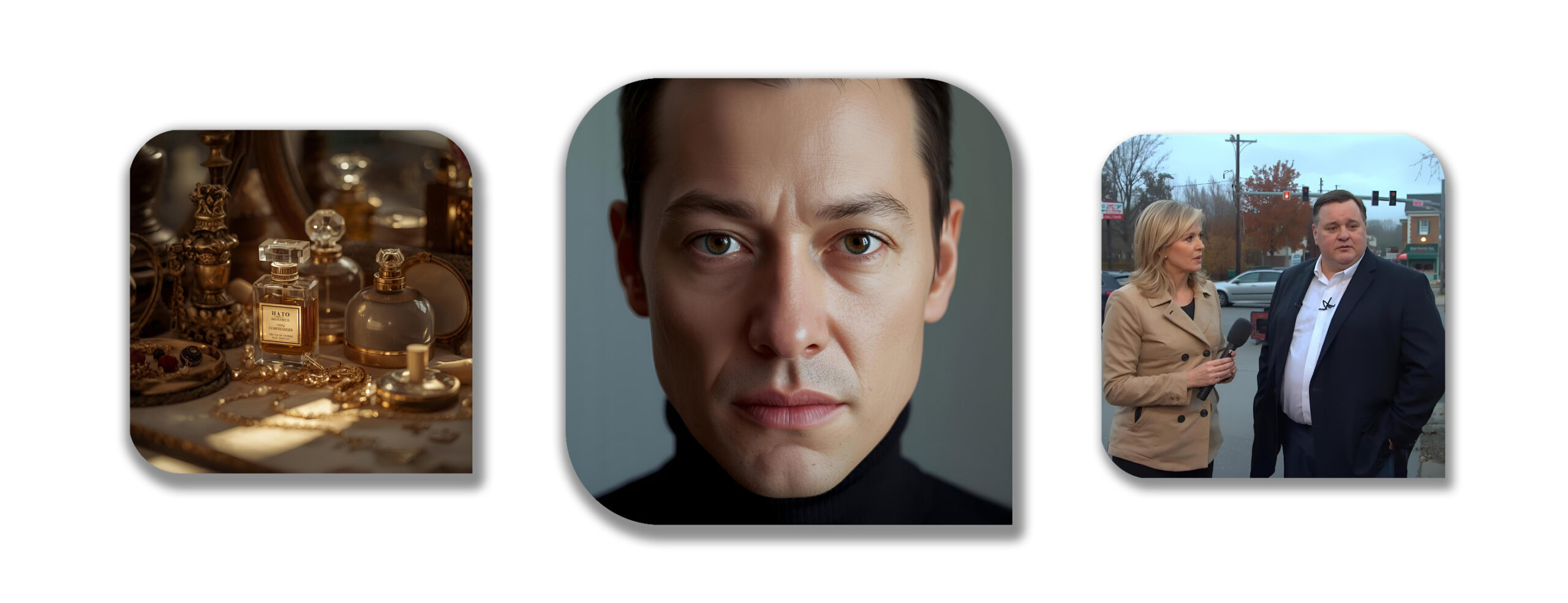 KI-generierte Beispiele für Deepfakes